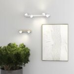 EDRA Binario Top Light 1210 4  GX53 LED lampada soffitto parete moderna faretti orientabili 3 finiture - immagine 3