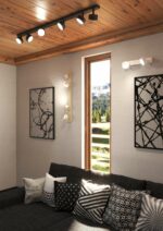 EDRA Binario Top Light 1210 4  GX53 LED lampada soffitto parete moderna faretti orientabili 3 finiture - immagine 5