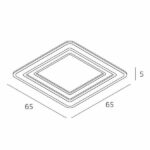 ZOOM Plafoniera di Top Light CCT SWITCH quadrata - immagine 4