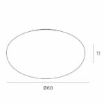 BUBBLE Plafoniera di Top Light ø60 trasparente - immagine 3