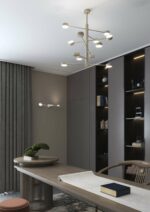 OCTOPUS PLAFONIERA DI TOP LIGHT  2 LUCI MODERNA ORIENTABILE IN 3 FINITURE - immagine 13