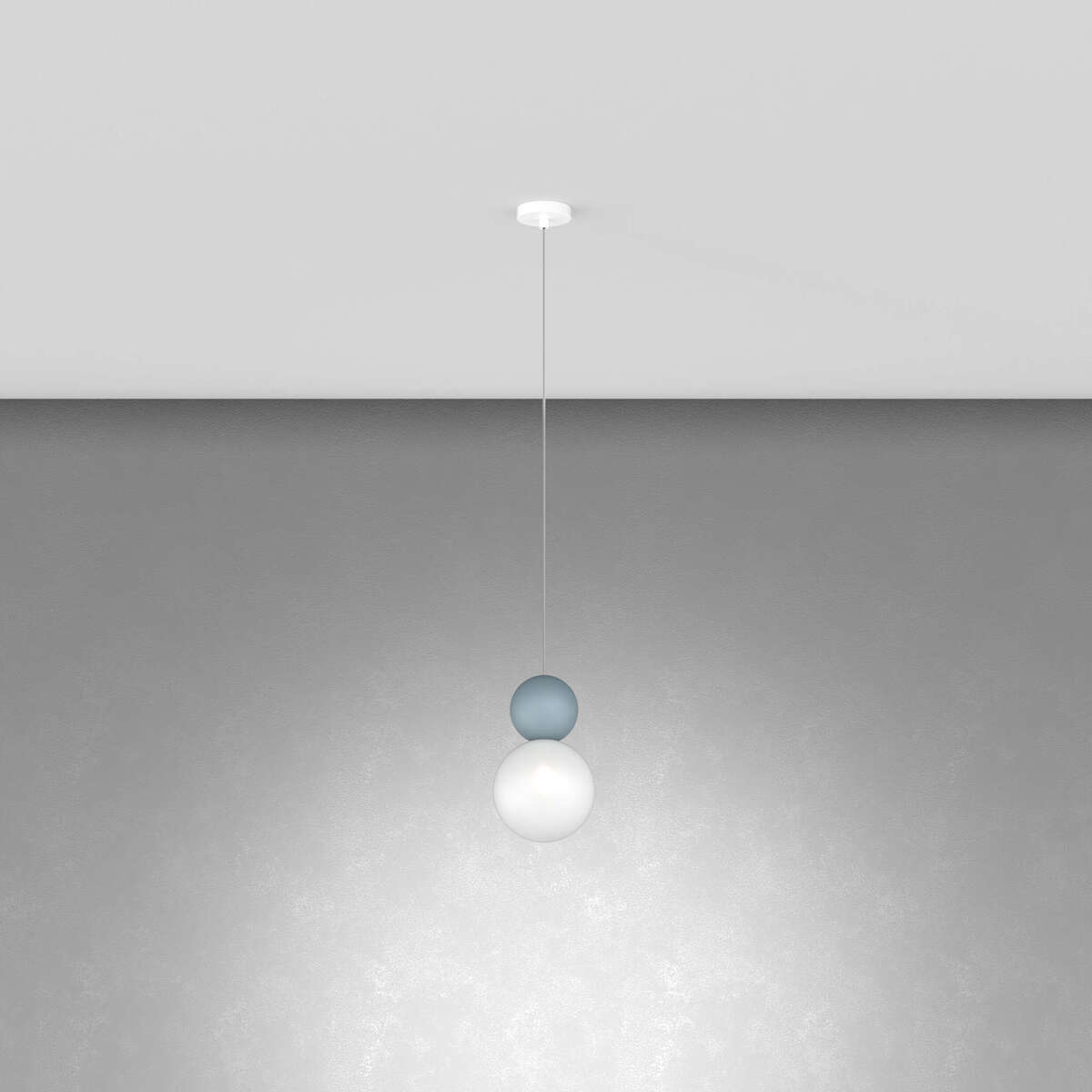 1228s1-bl-cs01-medium-thumb COTTAGE SOSPENSIONE DI TOP LIGHT 1 LUCE BLU - immagine 1