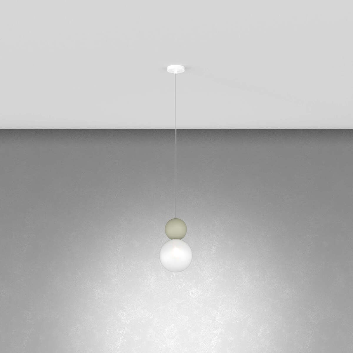 1228s1-ve-cs01-medium-thumb COTTAGE SOSPENSIONE DI TOP LIGHT 1 LUCE VERDE - immagine 1