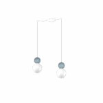 COTTAGE 1228 S2 S SOSPENSIONE DI TOP LIGHT 2 LUCI DECENTRATE 3 FINITURE DIFFERENTI - immagine 8