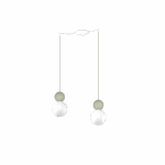 COTTAGE 1228 S2 S SOSPENSIONE DI TOP LIGHT 2 LUCI DECENTRATE 3 FINITURE DIFFERENTI - immagine 2