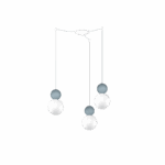 COTTAGE 1228 S3 S SOSPENSIONE DI TOP LIGHT 3 LUCI DECENTRATE 4 FINITURE DIFFERENTI - immagine 3