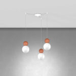 COTTAGE 1228 S3 S SOSPENSIONE DI TOP LIGHT 3 LUCI DECENTRATE 4 FINITURE DIFFERENTI - immagine 7