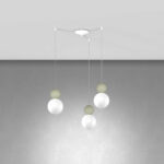 COTTAGE 1228 S3 S SOSPENSIONE DI TOP LIGHT 3 LUCI DECENTRATE 4 FINITURE DIFFERENTI - immagine 10