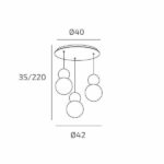 TOP LIGHT SOSPENSIONE TONDA COTTAGE IN DIVERSE FINITURE - immagine 6