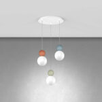 TOP LIGHT SOSPENSIONE TONDA COTTAGE IN DIVERSE FINITURE - immagine 5