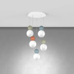 TOP LIGHT SOSPENSIONE TONDA COTTAGE IN DIVERSE FINITURE - immagine 9