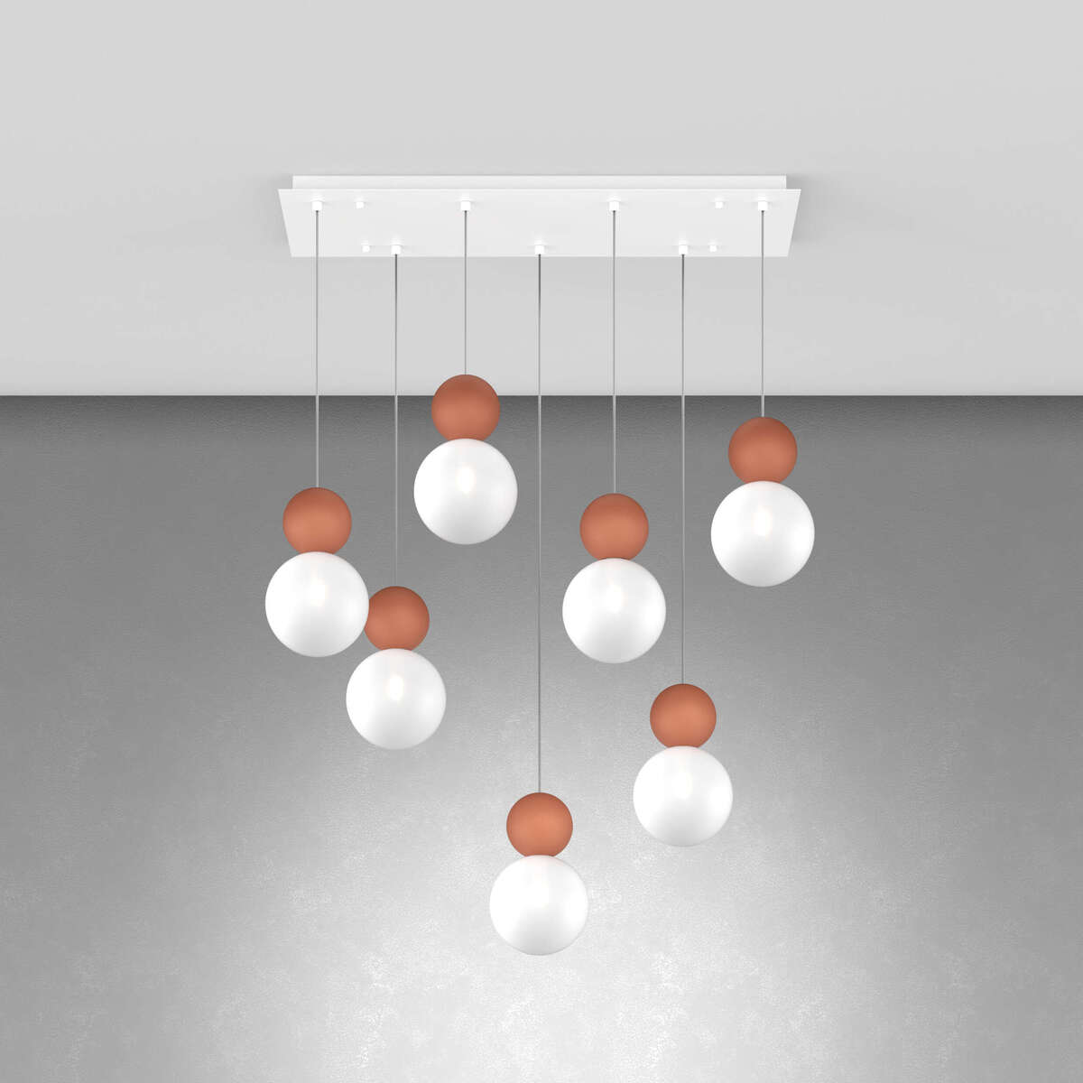 1228s7-r-rt-cs01-medium-thumb COTTAGE 1228 S7R SOSPENSIONE DI TOP LIGHT 7 LUCI SU BASE RETTANGOLARE 4 FINITURE DIFFERENTI - immagine 1