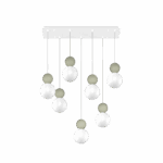 COTTAGE 1228 S7R SOSPENSIONE DI TOP LIGHT 7 LUCI SU BASE RETTANGOLARE 4 FINITURE DIFFERENTI - immagine 12