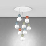 TOP LIGHT SOSPENSIONE TONDA COTTAGE IN DIVERSE FINITURE