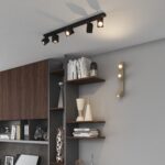 KIBO BINARIO DI TOP LIGHT CON FARETTI MODERNA 5 LUCI ORIENTABILI GU10