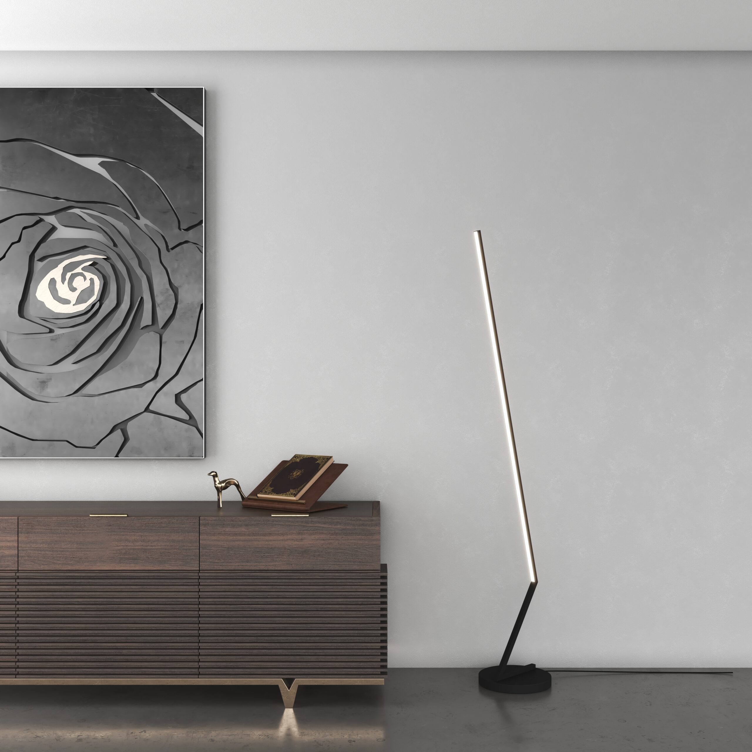 1231!T-NE-AMB01 TWIG piantana di Top Light in due colori - immagine 1