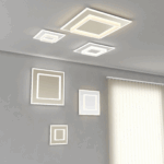 WISH Plafoniera moderna di Top light 1223 LED CCT SWITCH metallo in 3 dimensioni e 2 finiture