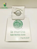 Faretto da incasso in vetro di murano LA MURRINA quadrato foglia bianca granigliata GU.10 (Copia)