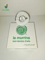 Faretto da incasso in vetro di murano LA MURRINA rotonda bianca