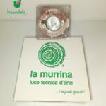 Faretto da incasso in vetro di murano LA MURRINA quadrato foglia granigliata ametista GU.10