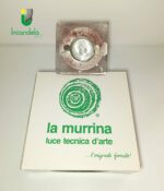 Faretto da incasso in vetro di murano LA MURRINA quadrato foglia granigliata ametista GU.10