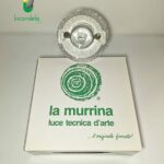 Faretto da incasso in vetro di murano LA MURRINA rotonda graniglia trasparente