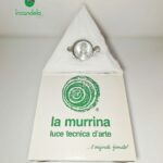 102 Faretto da incasso in vetro di murano LA MURRINA triangolare foglia bianca GU10