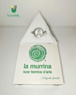 102 Faretto da incasso in vetro di murano LA MURRINA triangolare foglia bianca GU10