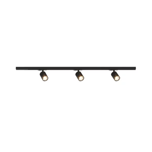 Binario Top Light MONO YARIKIT 100 NERO GU10 LED spot soffitto orientabili moderni