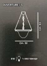 OVERTURE Sospensione di LA MURRINA S/50  1 x E27 - immagine 4