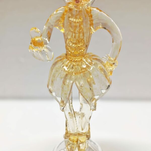 Goldoniana Cavaliere di La Murrina in vetro di Murano crist. dec. oro