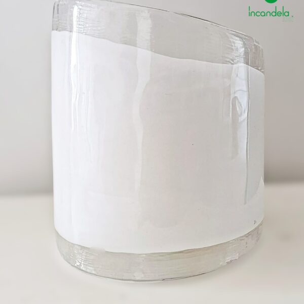 602 Lume in vetro di Murano di La Murrina dec. bianco Montatura oro