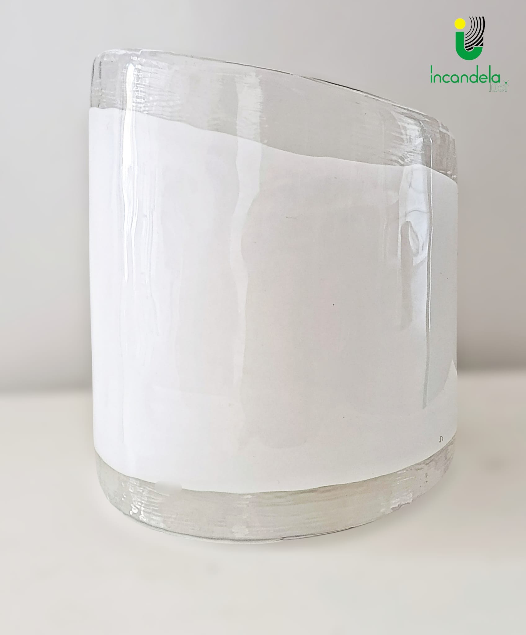 a9cfc533-5bce-42e9-baf0-36d5c5d7ee7b 602 Lume in vetro di Murano di La Murrina dec. bianco Montatura oro - immagine 1