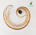 602 Lume in vetro di Murano di La Murrina Grafito topazio Montatura oro - immagine 6