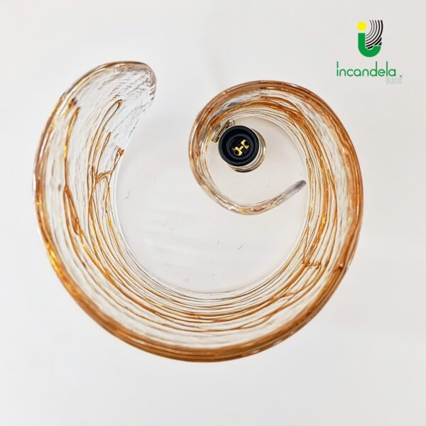 602 Lume in vetro di Murano di La Murrina Grafito topazio Montatura oro