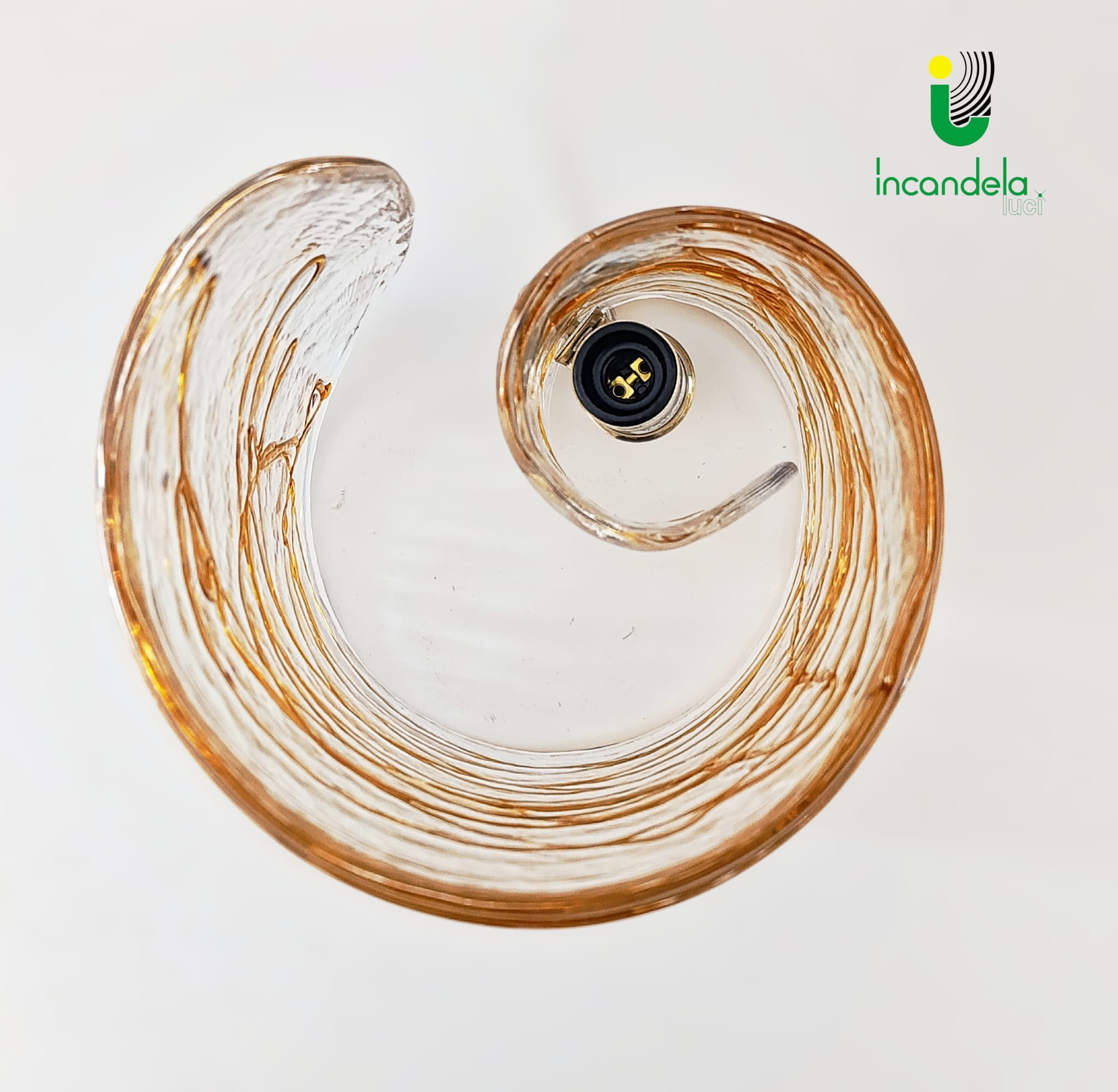 c255da39-374b-4d5f-9b93-18ebe610ca0c 2 602 Lume in vetro di Murano di La Murrina Grafito topazio Montatura oro - immagine 1