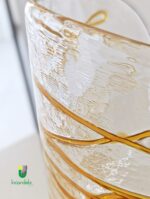 602 Lume in vetro di Murano di La Murrina Grafito topazio Montatura oro - immagine 3