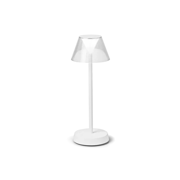 LOLITA di Ideal Lux Lampada da tavolo ricaricabile bianca