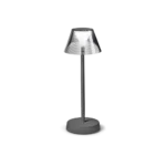 LOLITA di Ideal Lux Lampada da tavolo ricaricabile nera - immagine 4