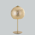 VANITY Lampada da tavolo oro in vetro con cavo in tessuto (1xE27) - immagine 4