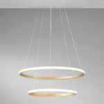 Axis S8060 lampadario a due cerchi di Faneurope CCT LED in tre colorazioni