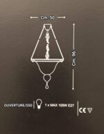 OUVERTURE Sospensione di LA MURRINA S/50  1 x E27 - immagine 5