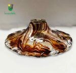 628 PLAFONIERA DI LA MURRINA CRISTALLO DECORO TOPAZIO Ø 28 CM