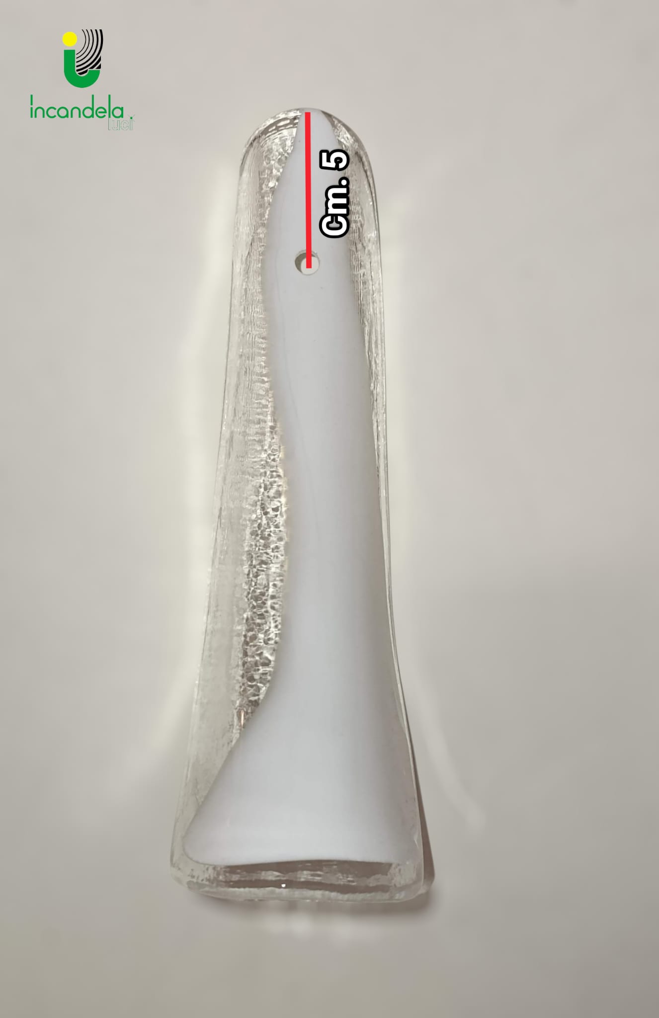 WhatsApp Image 2026-01-27 at 18.38.41 (1) Art.901 Ricambio La Murrina Cristallo decoro Bianco h.25/26/27cm - immagine 1