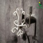 131 Applique di Gibas in ferro battuto e strass 1 x E14