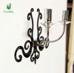 131 Applique di Gibas in ferro battuto e strass 2 x E14