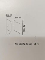 697 Applique di La Murrrina 1 x E27 - immagine 3