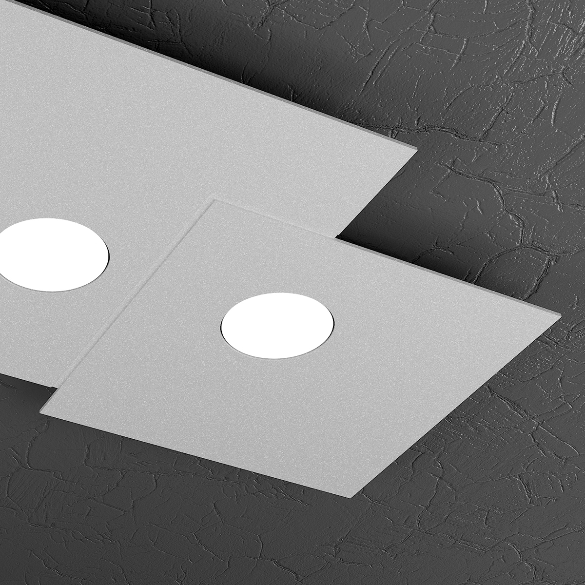 toplight-plate-1129_PL2-R-GR-img2 Plate Plafoniera di Top Light 1129 Pl2 rettangolare grigia - immagine 1