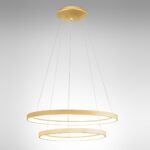 KRIZIA Sospensione GEA LUCE Alluminio Acrilico LED 3000K D. 58 a 2 Anelli - immagine 2