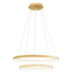KRIZIA Sospensione GEA LUCE Alluminio Acrilico LED 3000K D. 58 a 2 Anelli - immagine 3
